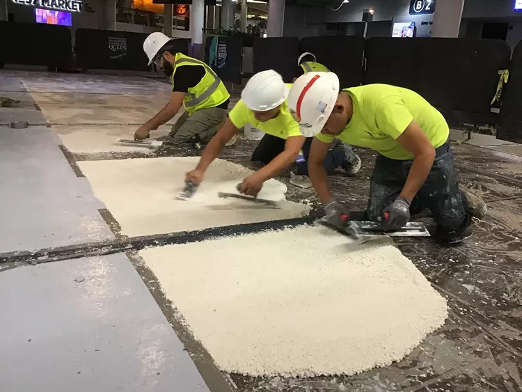 Terrazzo Floor Installation